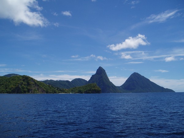 The Petit Piton (Left) and The Gros Piton (Right)
