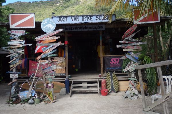 Dive Shop on Jost van Dyke Island