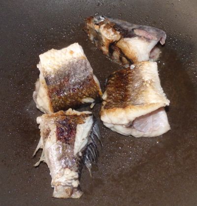 Grilled Flying Fish Seasoned with Salt and Black Pepper. Very Good Taste!