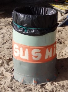 Garbage Bin at Beach